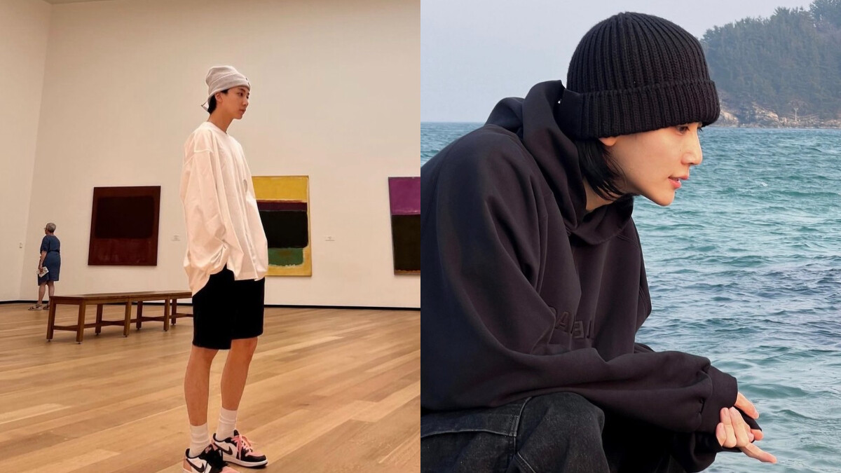 黑、灰色是百搭的基本款配色，SEVENTEEN 淨漢果然輕鬆駕馭。