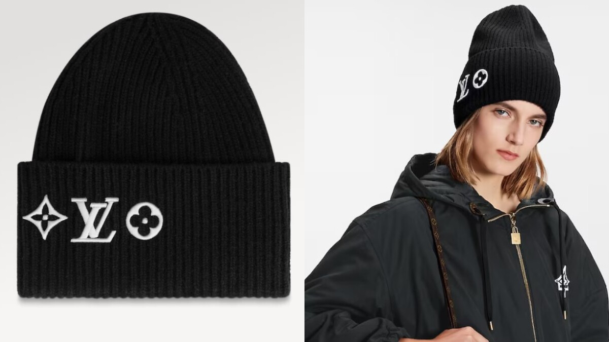 LV Headline 毛帽，NT$16,400。