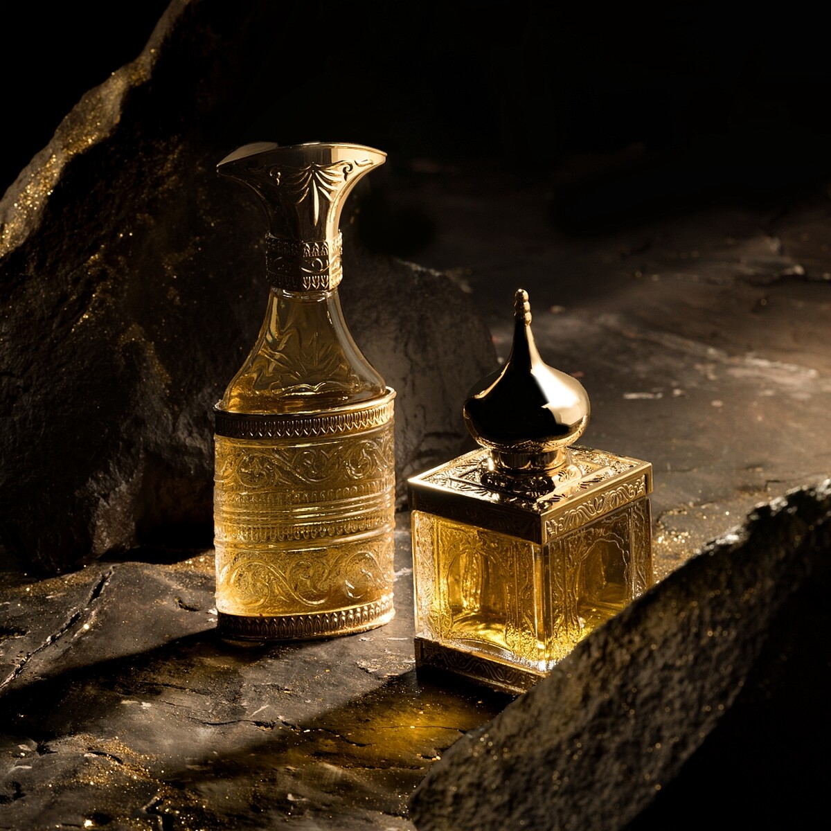 Amouage Cristal & Gold金燦水晶限量系列。