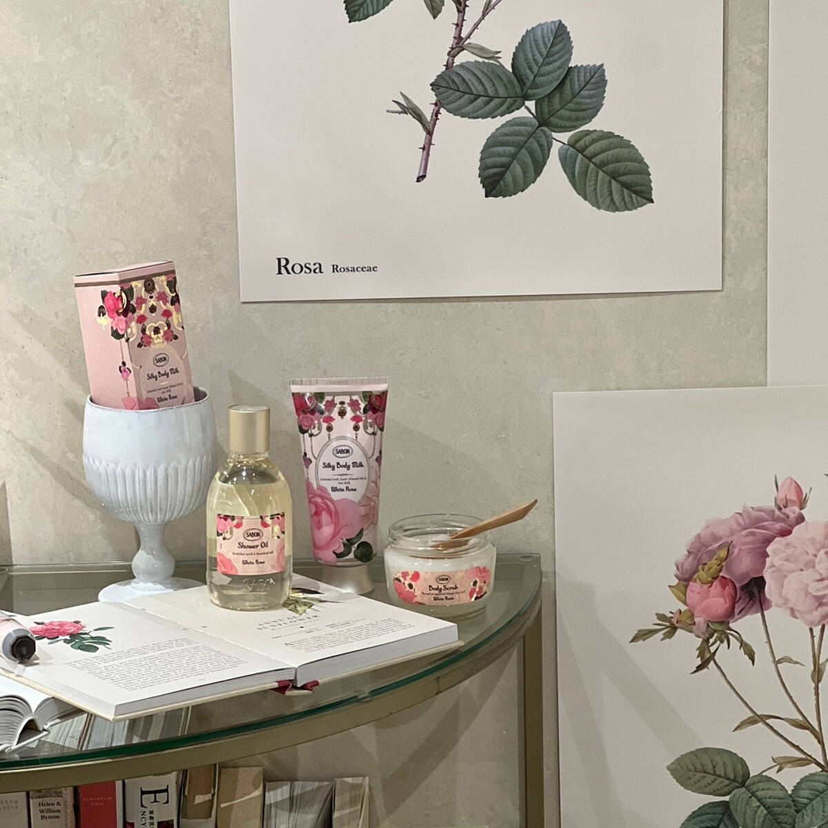 Sabon白玫瑰系列明星三部曲正貨。