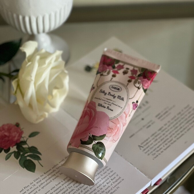 Sabon白玫瑰絲綢身體乳液200ml，NT1,380