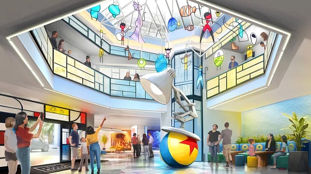 皮克斯廣場飯店 Pixar Place Hotel 大廳