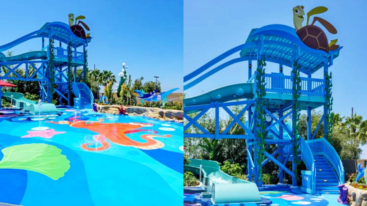 皮克斯廣場飯店 Pixar Place Hotel 打造水上遊樂園