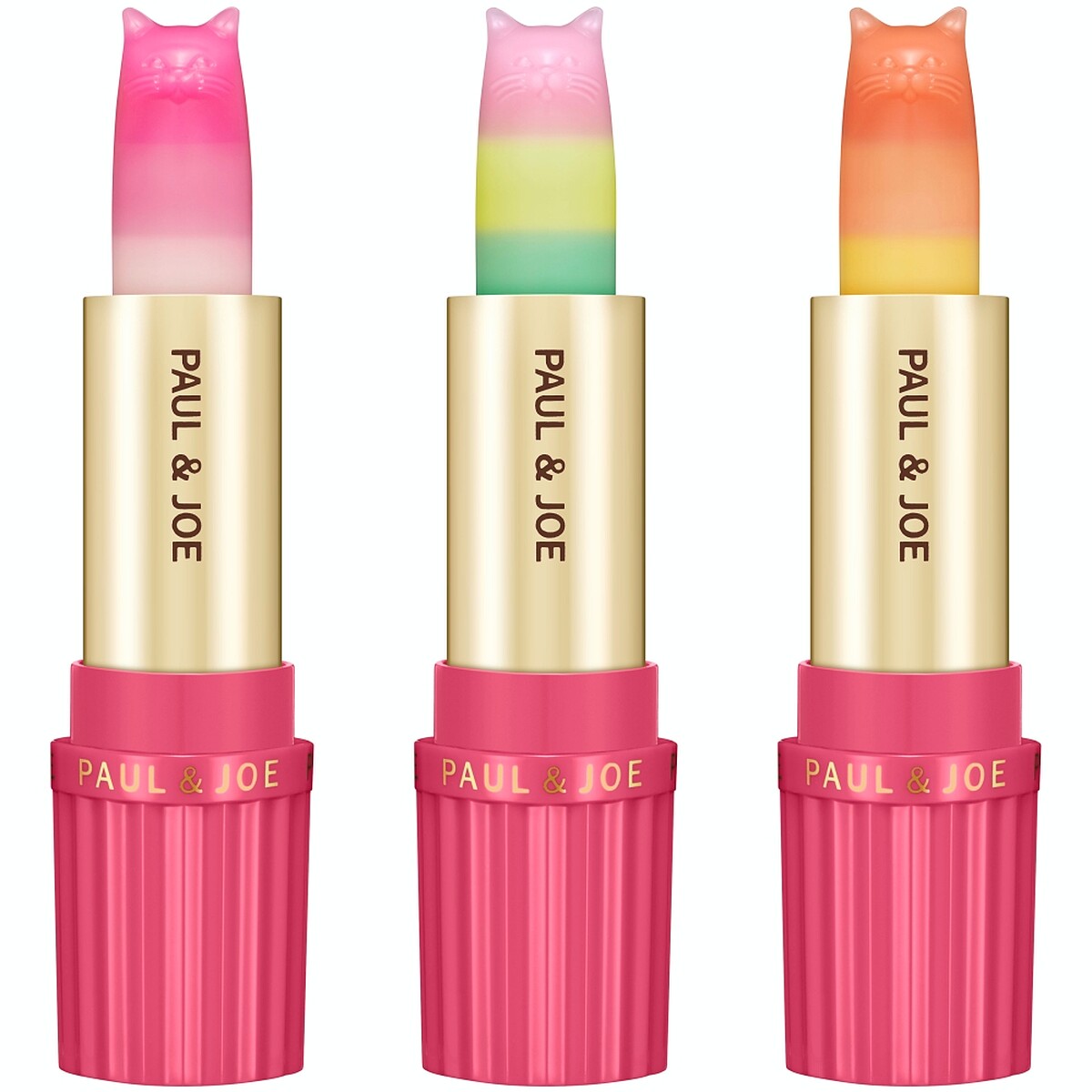 Paul & Joe貓咪香香限量漸層護脣膏(共3款)3g，NT900