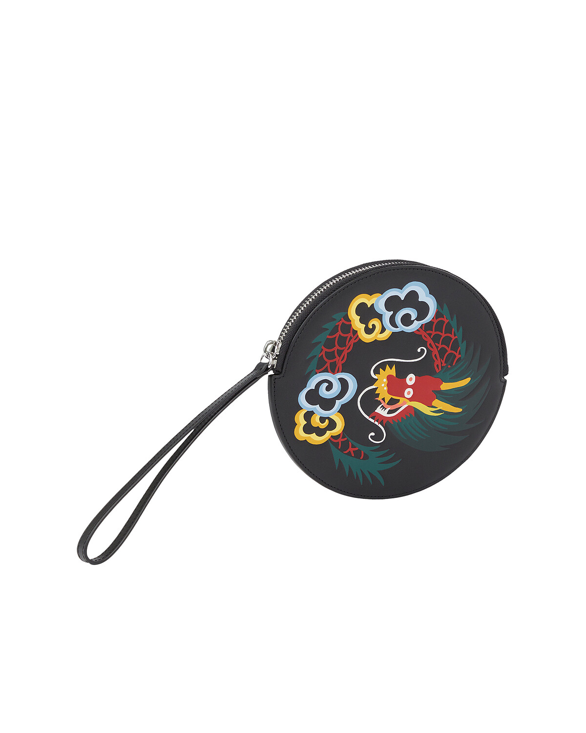 KENZO CNY限定龍繡綵云黑色手拿包，NT10,800。