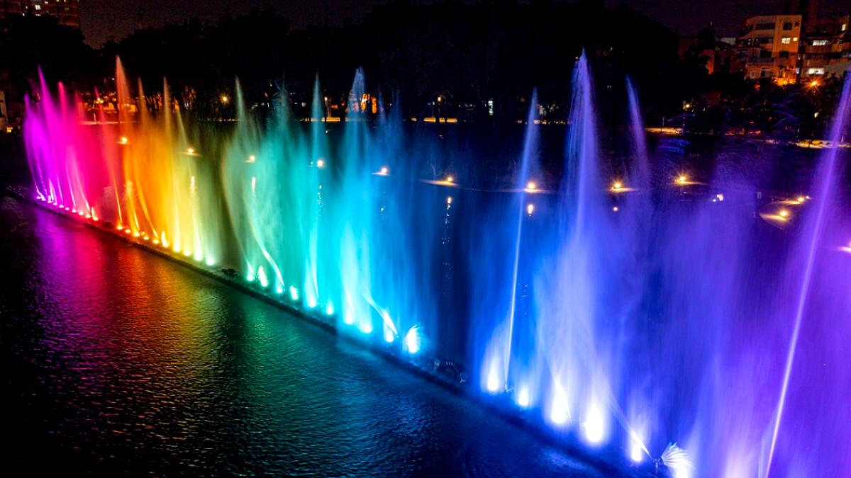 萬年溪燈區-復興公園水舞燈光秀