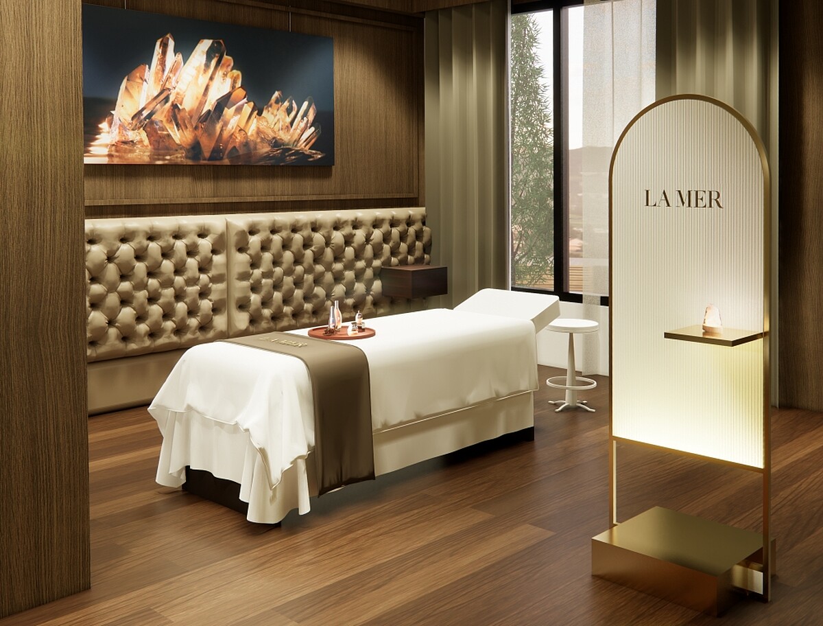 La Mer海洋拉娜極奢原晶護膚水晶頂層套房示意圖。