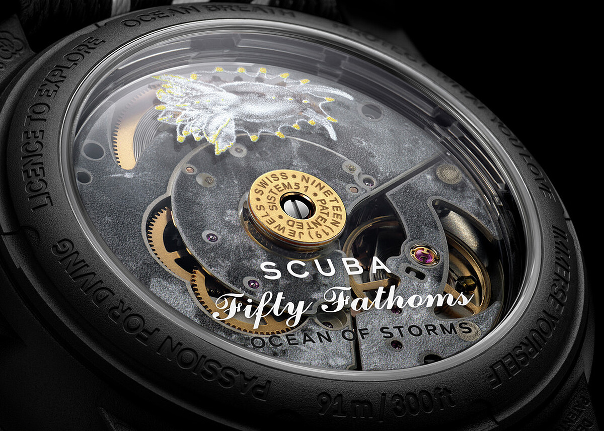 Blancpain X Swatch 聯名 Bioceramic Scuba Fifty Fathoms 系列腕錶2024年新款 OCEAN OF STORMS
