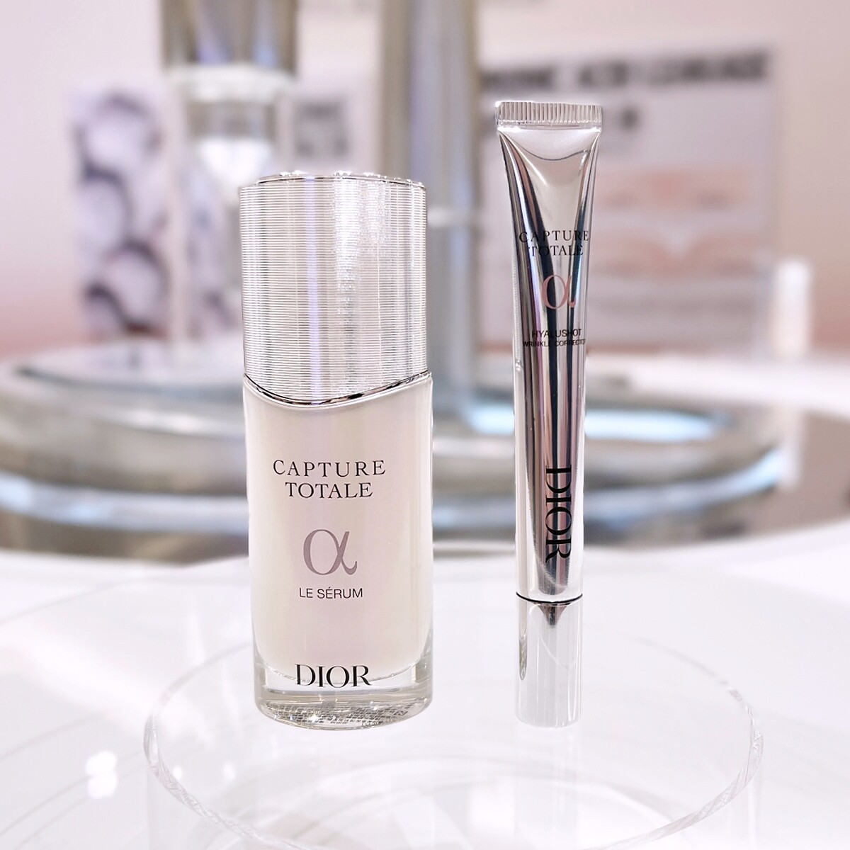 Dior迪奧逆時能量精華與逆時能量超擊抗皺筆。