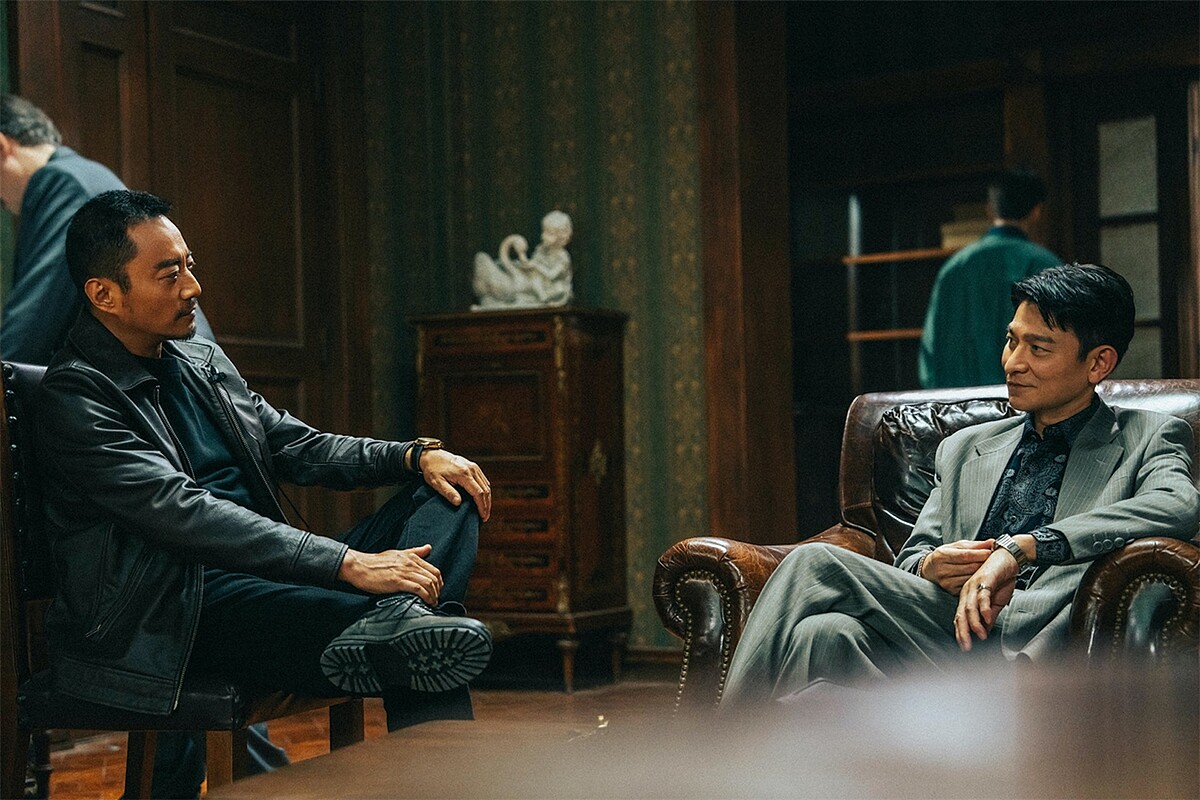 《莫斯科行動》張涵予（左）、劉德華（右）