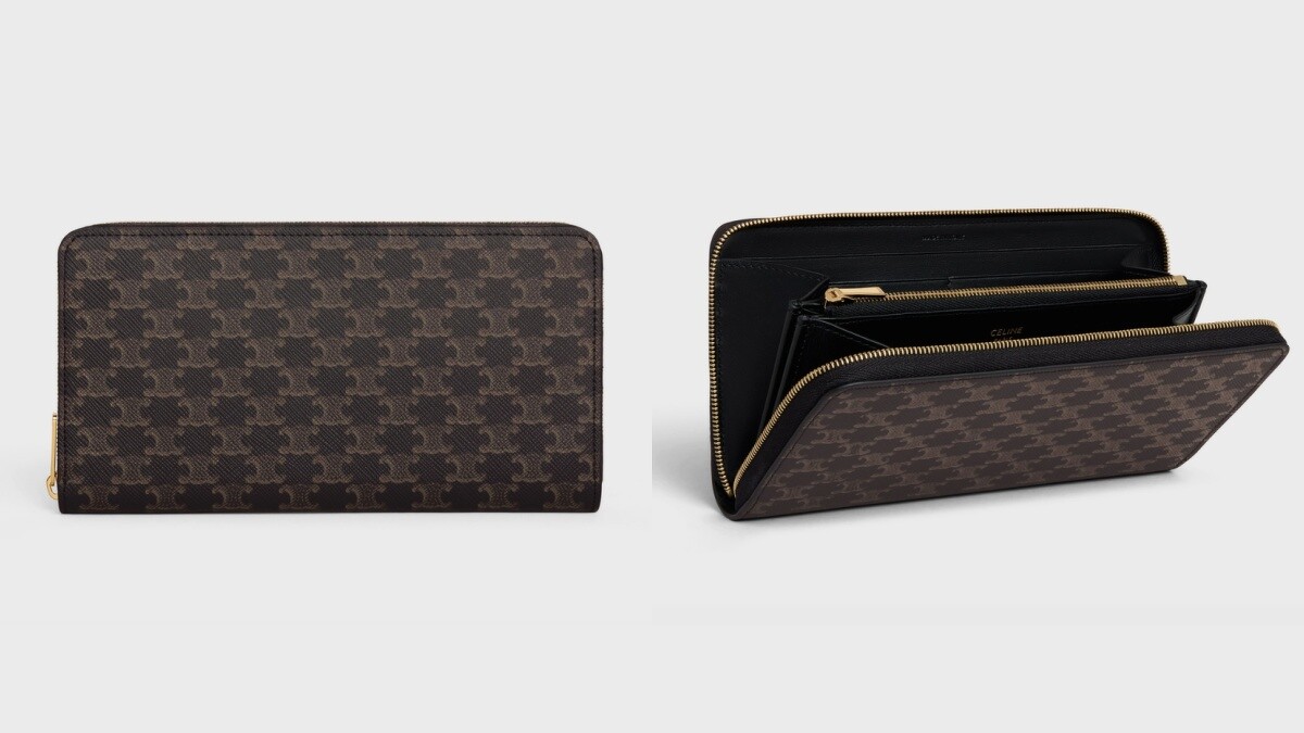 TRIOMPHE帆布大型拉鍊銀包 NT.22,000