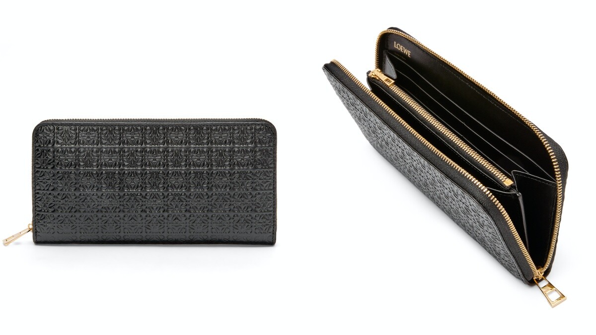 壓花小牛皮拉鍊長夾 NT.27,000