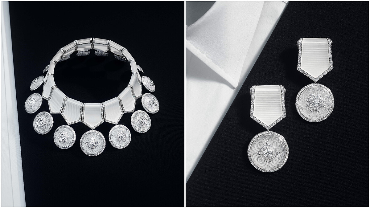 Médailles獎章項鍊,可拆卸為兩只獎章配戴