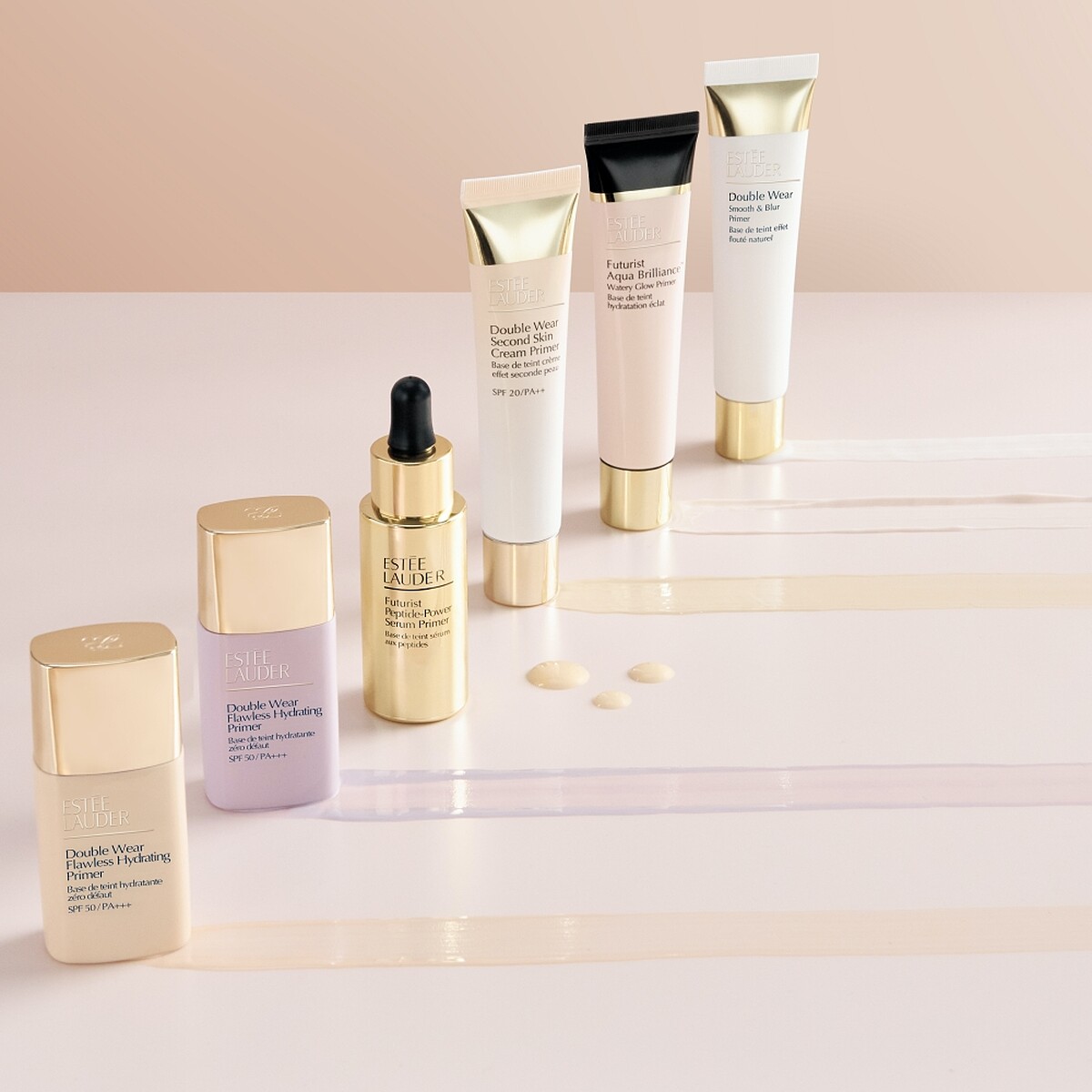 雅詩蘭黛完整妝前乳家族，符合全膚質需求。