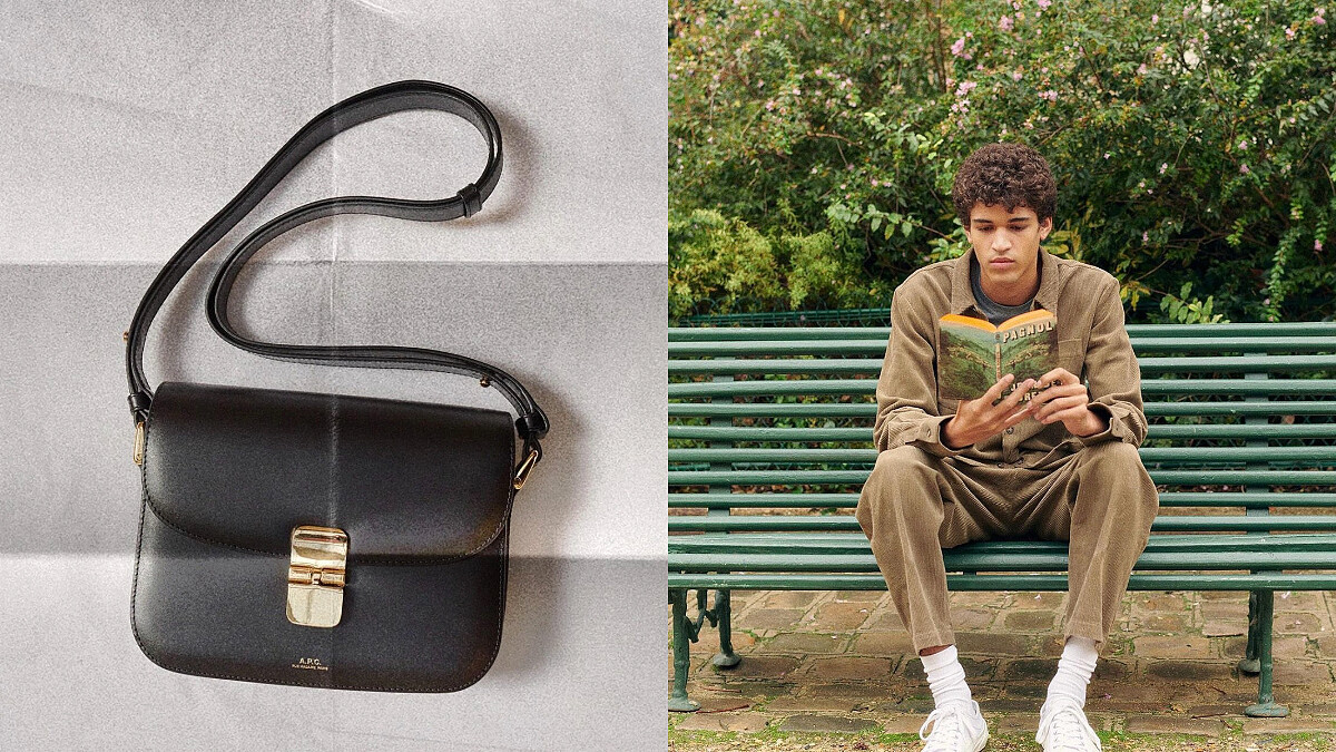 A.P.C. 商品廣告充滿法式清新風格。