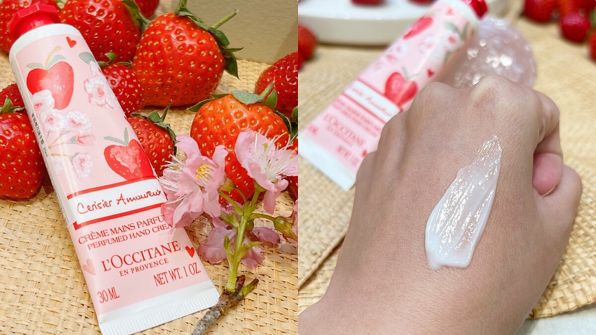 L'OCCITANE歐舒丹草莓櫻花護手霜30ml，NT400