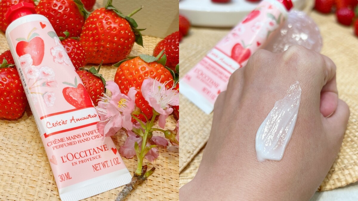 L'OCCITANE歐舒丹草莓櫻花護手霜30ml,NT400
