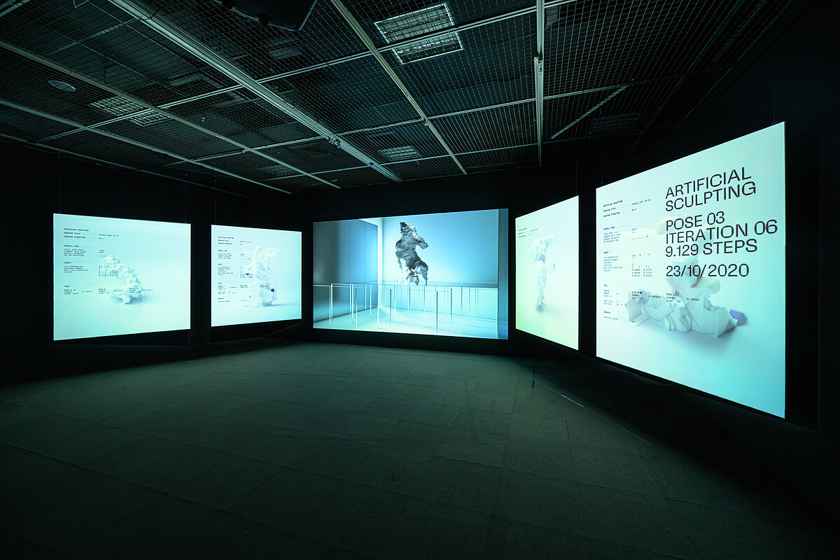《AI 雕塑》 AI Sculpting。攝影／王世邦 ANPIS FOTO