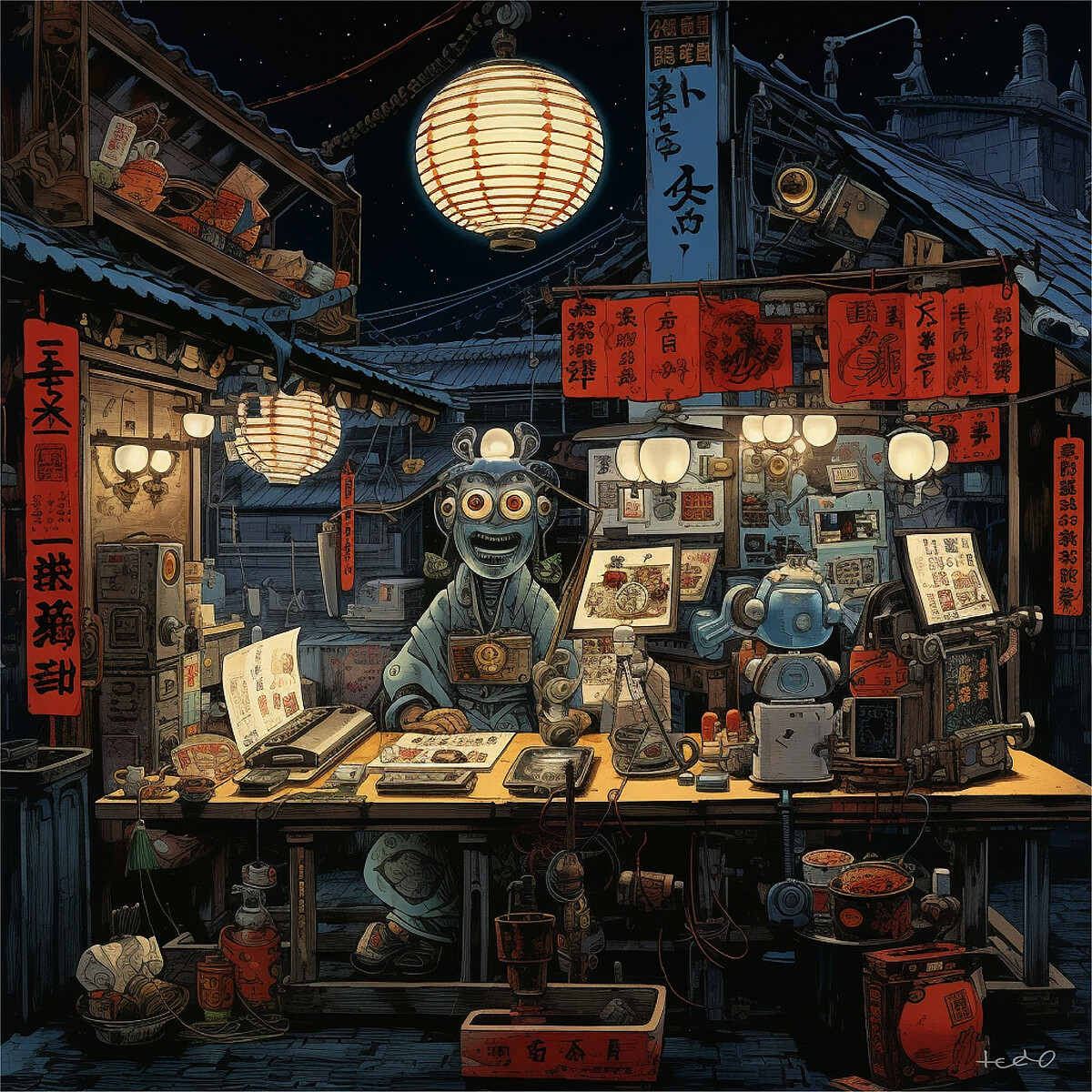 江戶未來世 Hello Edo!《屋台系列》 Yatai Series。圖片／藝術家提供