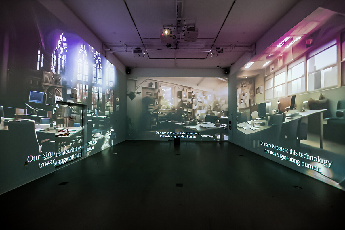 真鍋大度 Daito Manabe《AI 不是藝術》 AIINA。圖片／藝術家提供