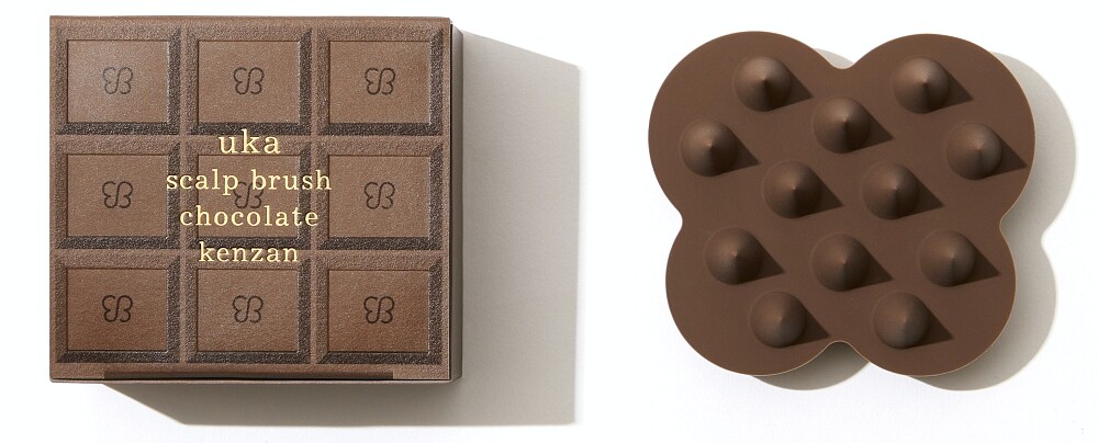 uka舒活頭皮按摩刷(硬)巧克力色，NT780