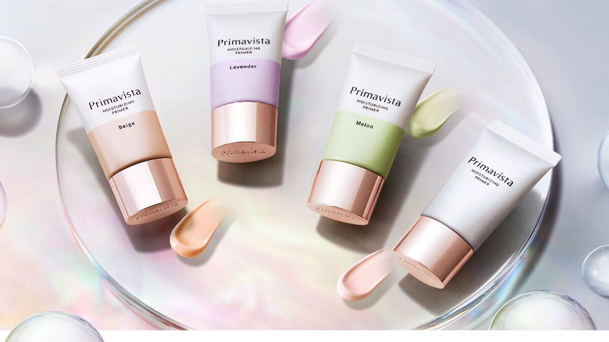 超革新！最強冬季持妝必備！ Primavista映美煥采底妝新四色鎖水膜力妝前修飾乳，潤貼百變表情不卡粉