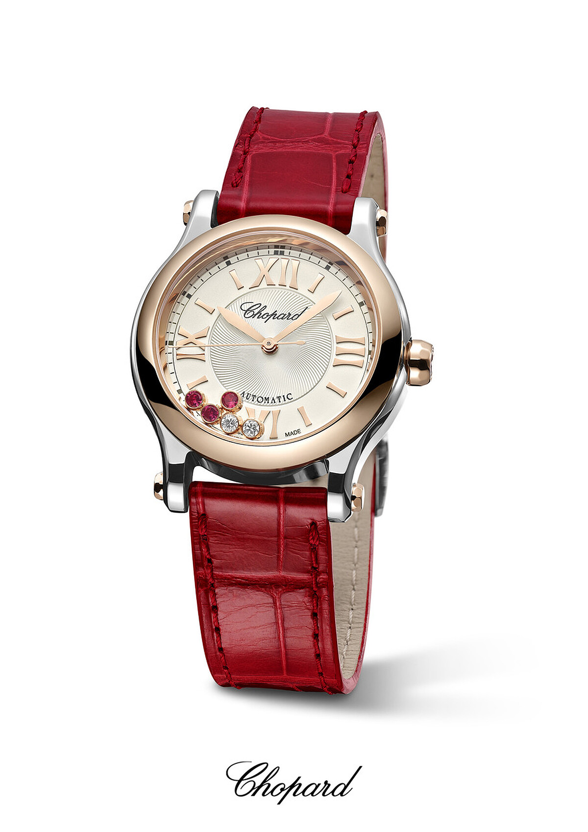 紅色腕錶 Chopard 蕭邦