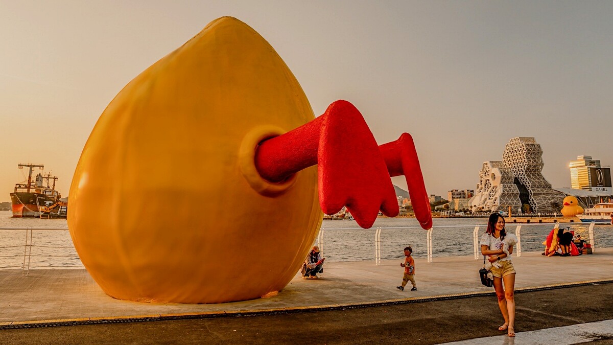 「屁屁鴨」引發網友打卡熱潮