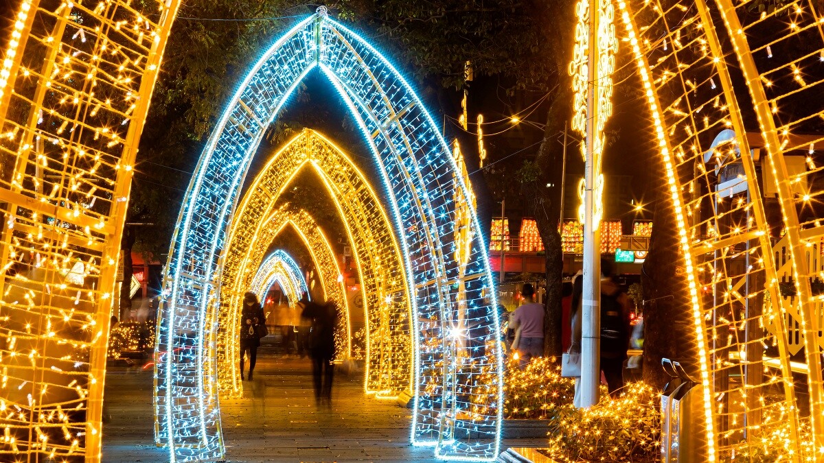 中華路光廊已點亮