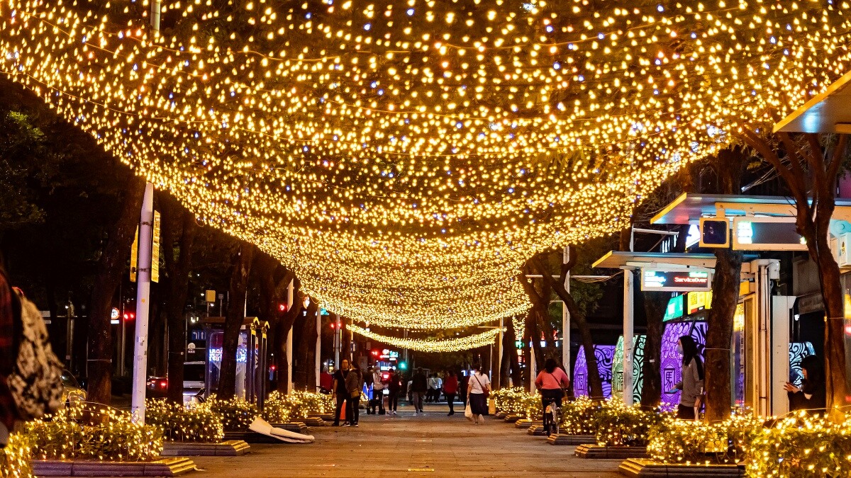 中華路光廊已點亮