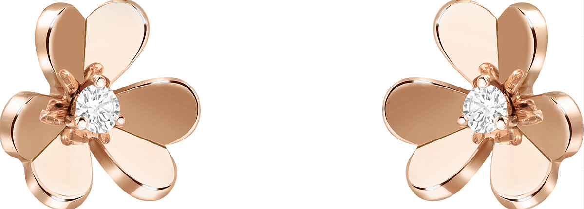Frivole 耳環 小型款 (2024新作) 玫瑰金、圓鑽 售價: 店洽