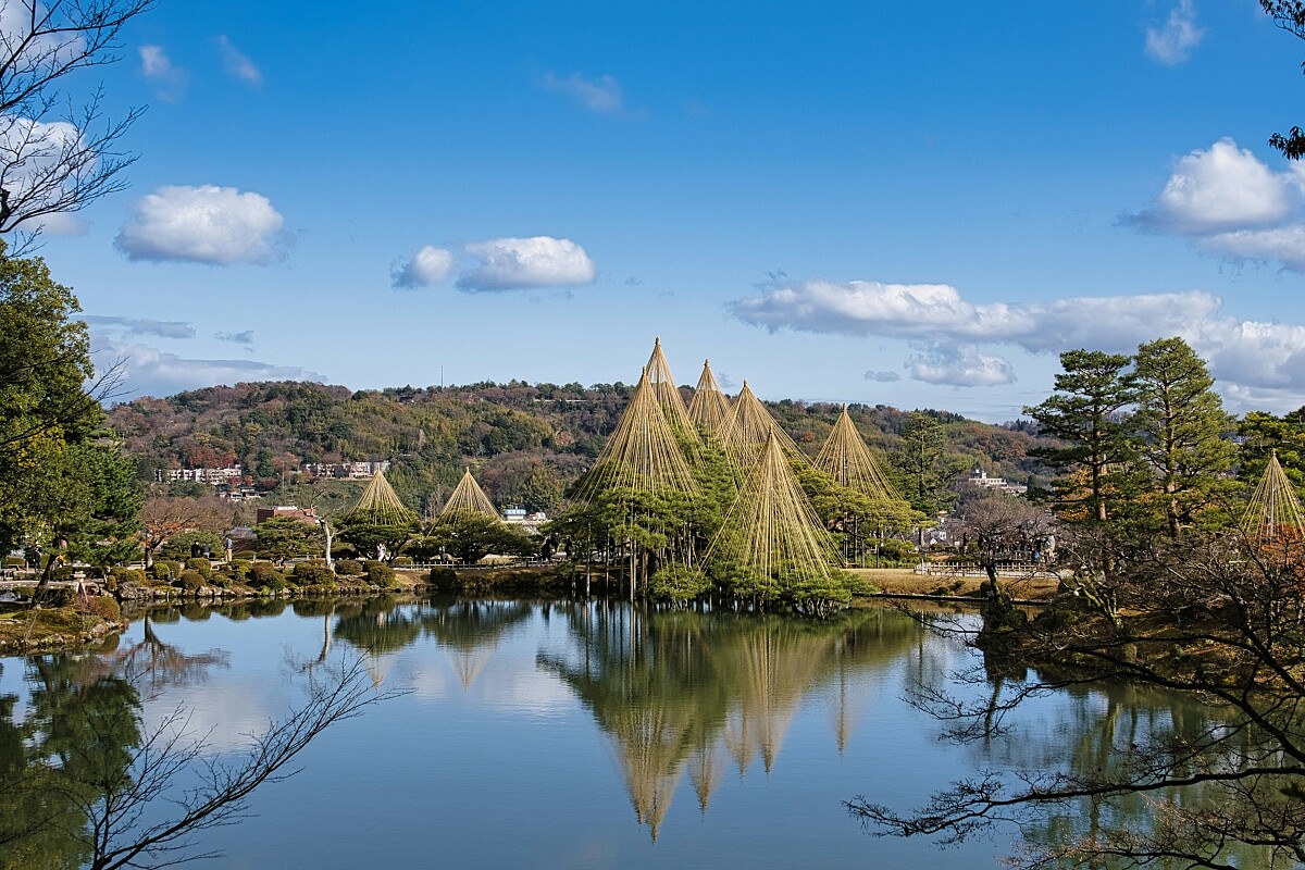 位於金澤的日本三大名園「兼六園」。