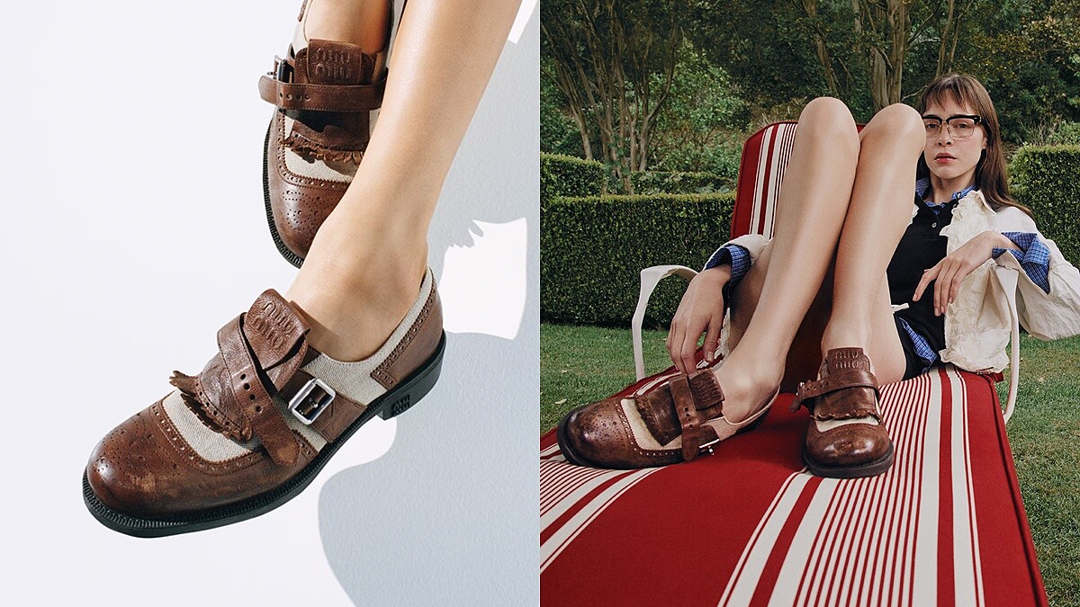 Church’s x Miu Miu第2波皮鞋更可愛了！翹翹的流蘇、絕美雕花狙擊少女心