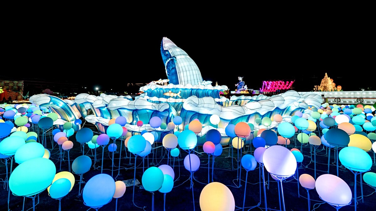 高鐵燈區主展區作品：美麗之島《鯤島融光》