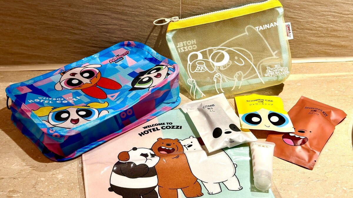 台南和逸飯店卡通主題房備品