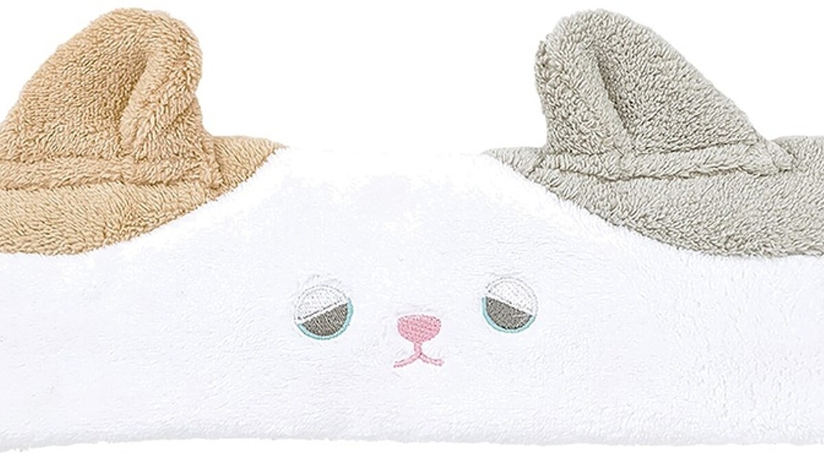 日本Karatto鬆軟舒適吸水髮帶(貓咪),NT490