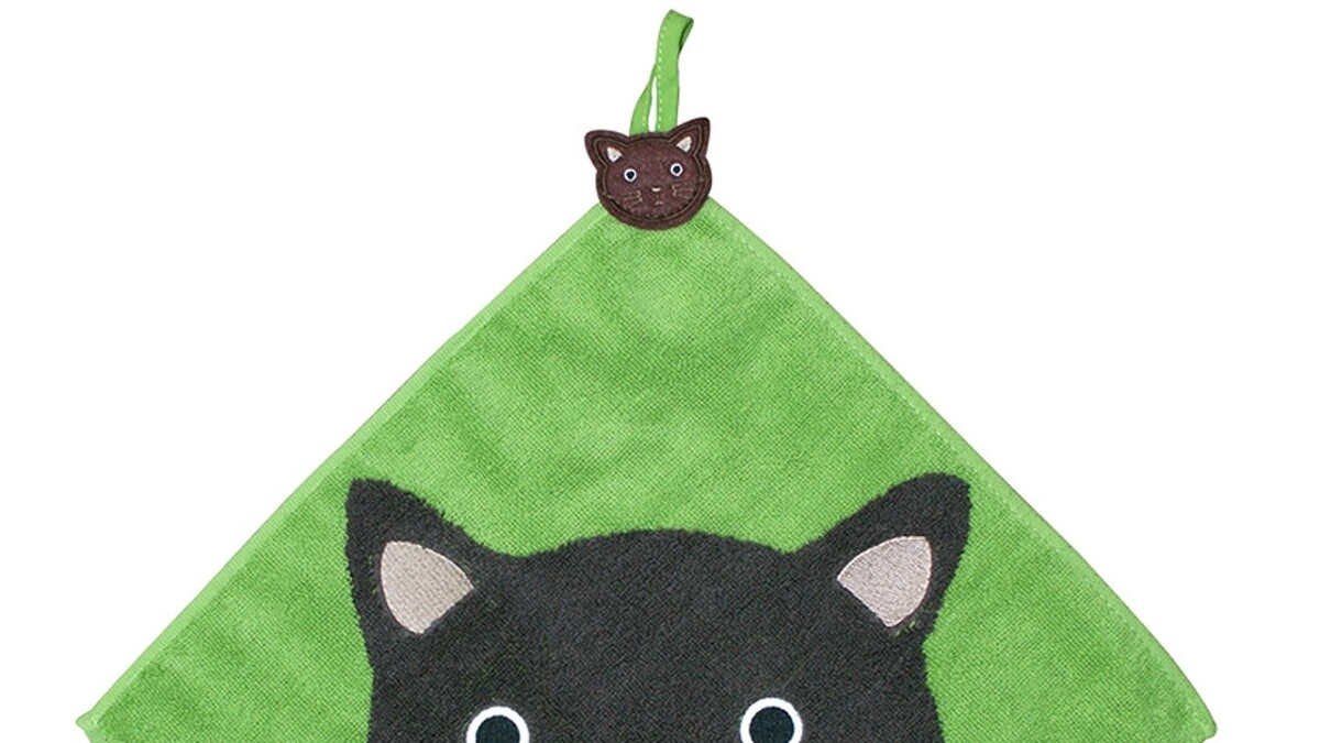 貓頭吊耳擦手巾,NT129