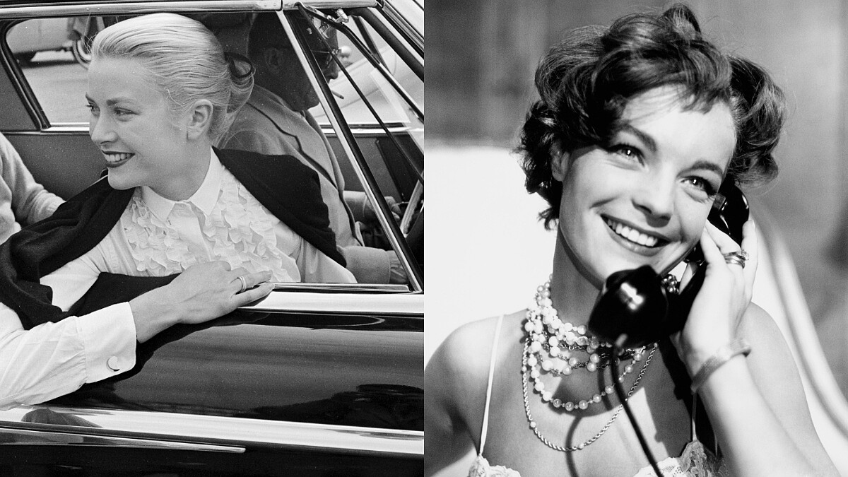 左:優雅的摩納哥王妃葛麗絲凱莉 Grace Kelly 無名指上戴的就是Trinity戒指。右:奥地利女演員 Romy Schneider,他們都鍾情於日常間穿戴Trinity。