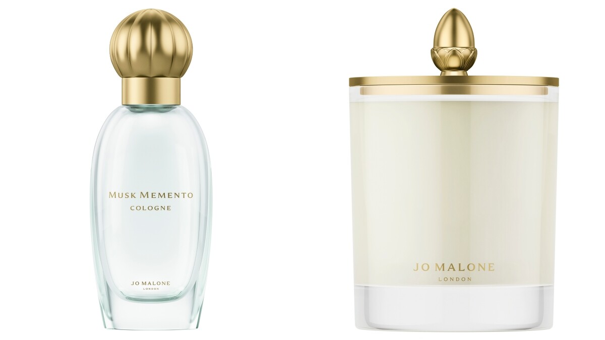 Jo Malone London懷舊皂盤_麝香香水Musk Memento Cologne 30ml，NT2,950。懷舊皂盤_麝香居家香氛工藝蠟燭Dawn Musk Home Candle 200g，NT2,950