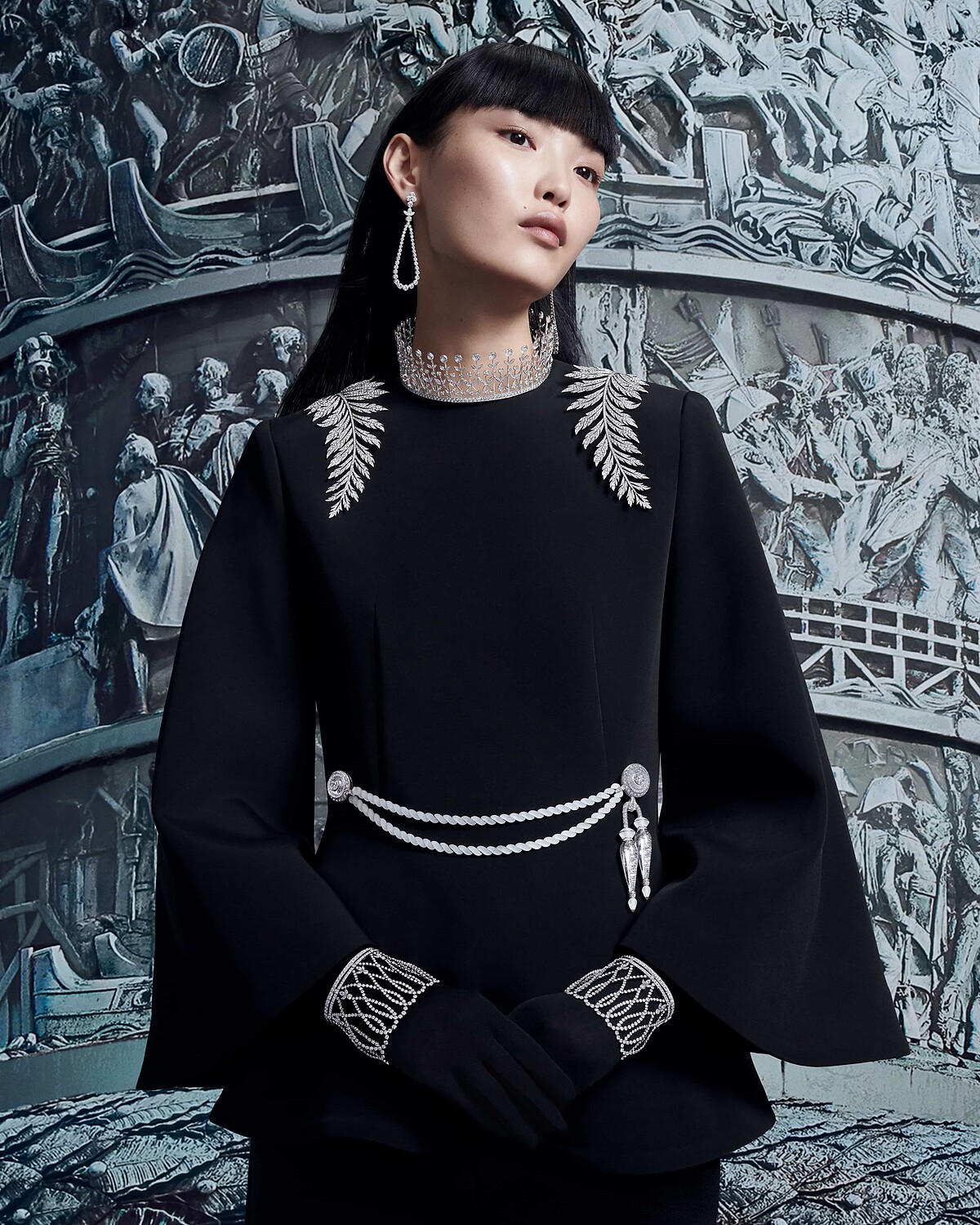 模特兒穿搭示範圖