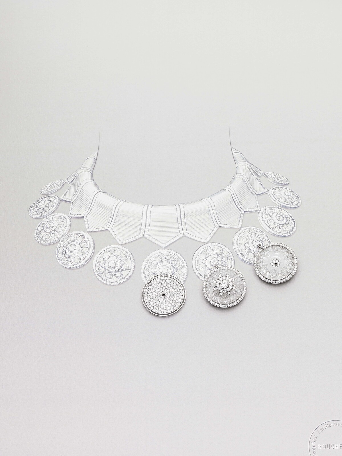 Boucheron寶詩龍2024全新高級珠寶The Power of Couture系列工藝圖