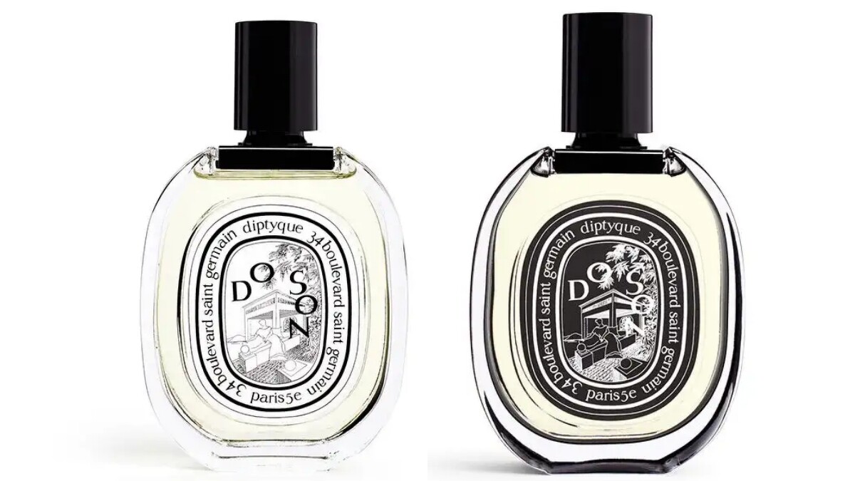 (左)Diptyque杜桑淡香水50ml，NT3,800、100ml，NT5,200。(右)杜桑淡香精75ml，NT6,000