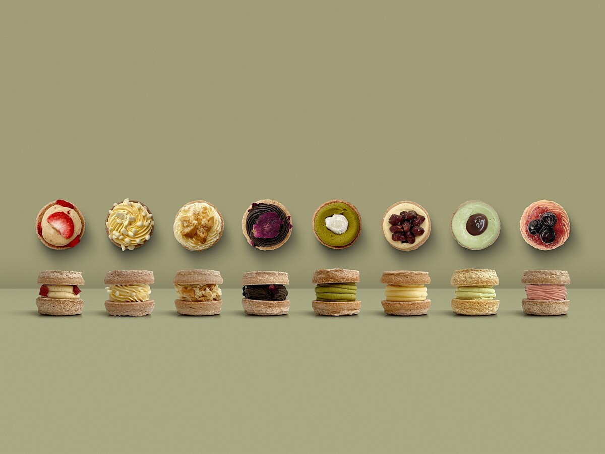 親手打造直徑只有5公分的小巧圓形達克瓦茲。