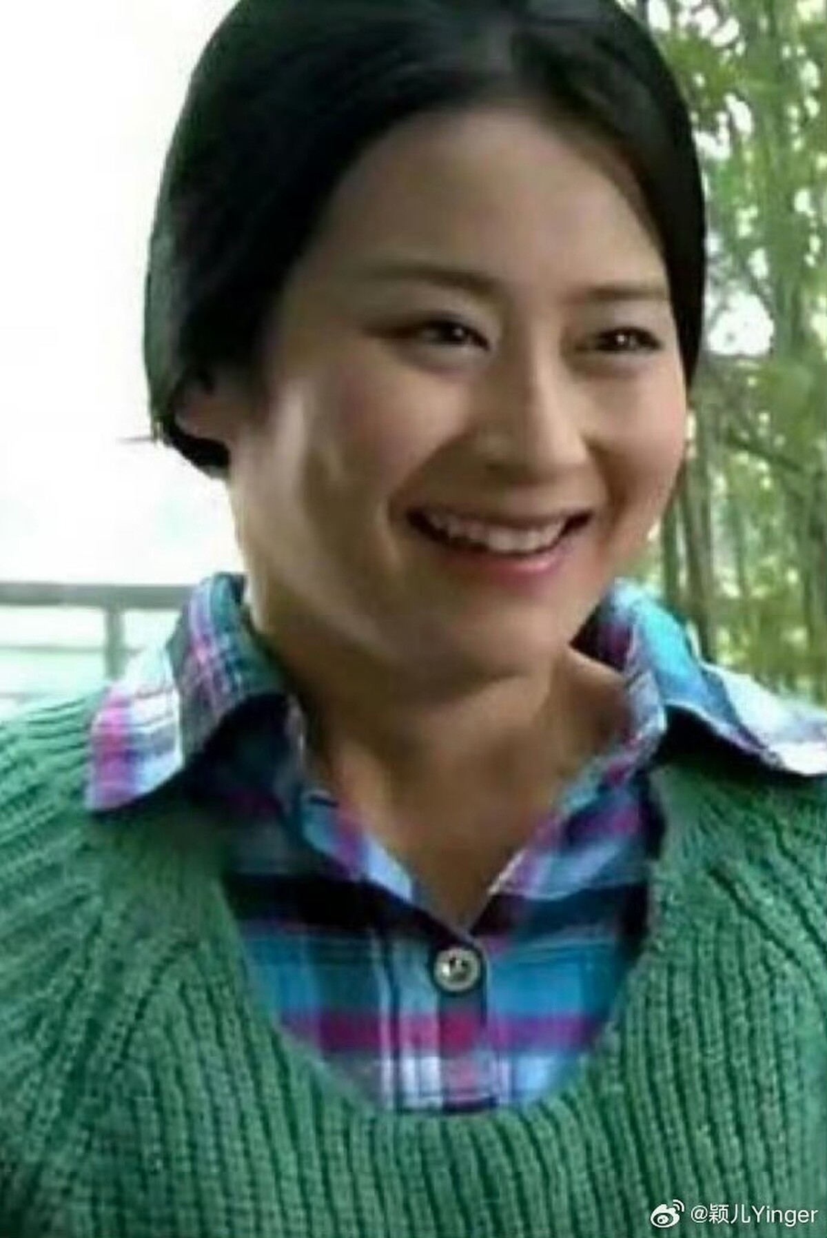 穎兒曾PO當年的胖照自嘲。