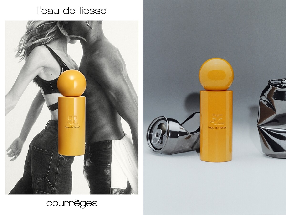 Courr&egrave;ges香水形象圖。