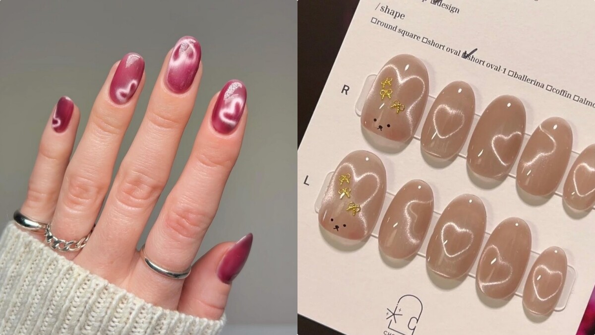 必做貓眼美甲變化款！愛心貓眼、兔子貓眼、熊熊貓眼超級可愛