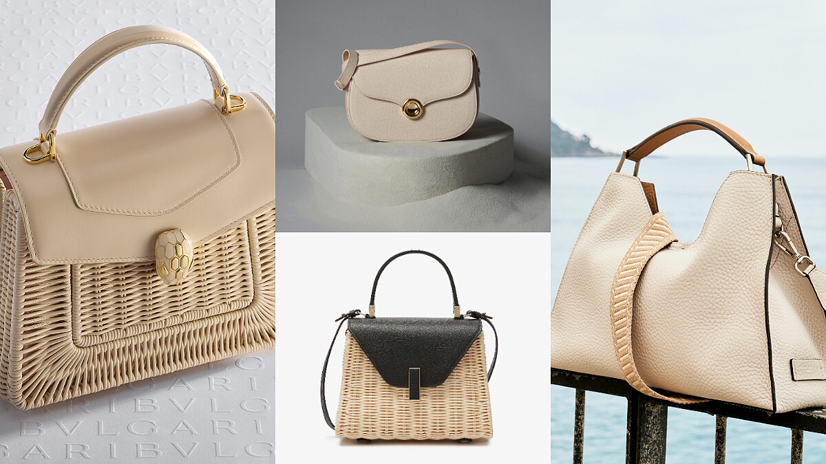 春季米白色系包包盤點，老錢風、精緻編織...旅行度假必備