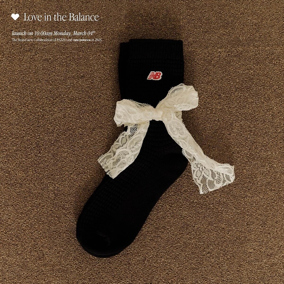 New Balance 華夫格襪組(2入)灰色+黑色 NT.520