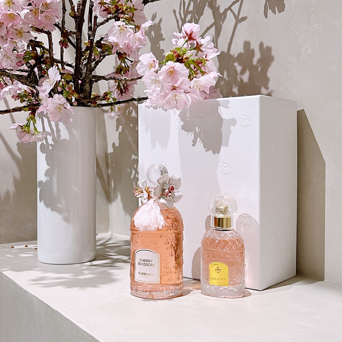嬌蘭花冠粉櫻淡香水珠櫻流蘇蜂印瓶125ml+30ml，NT29,500