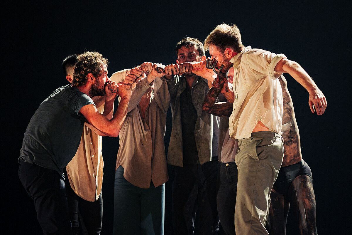 作品整理、拼湊七種不同的生命碎片，結合高難度的肢體動作與多國語言臺詞的演出形式